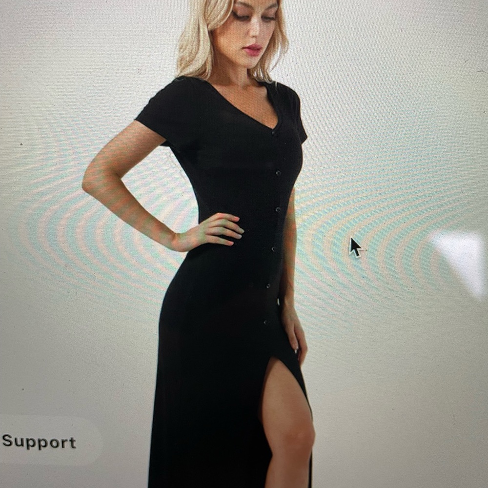 Black HALARA midi dress